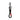 Topologie 8mm Loop Key Holder Black Reflective Lattice