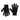 Colorful Standard Merino Gloves Deep Black