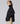 TAION Unisex Military ZIP V Neck Down Jacket Black